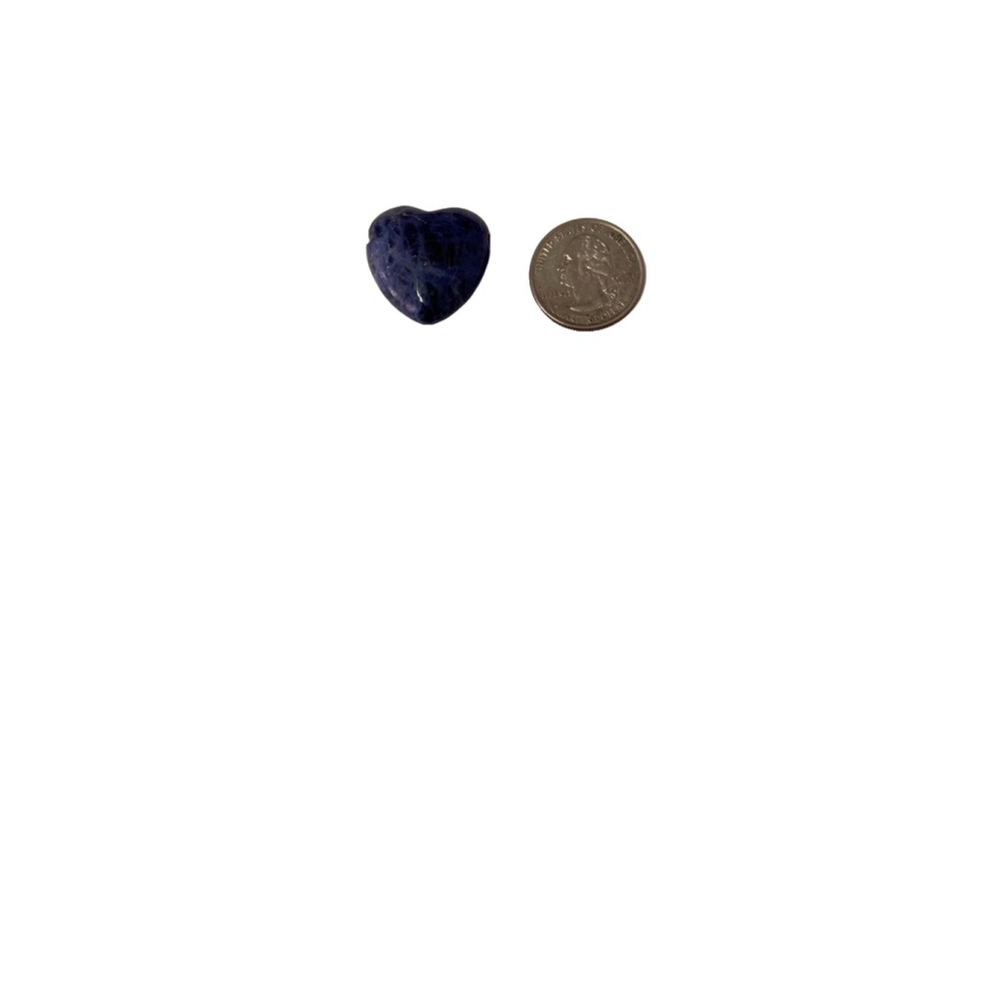Blue Sodalite Puffed Heart Pendant